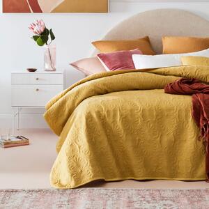 Dekorstudio Elegantný prehoz na posteľ LEILA v horčicovej farbe Rozmer prehozu (šírka x dĺžka): 240x260cm