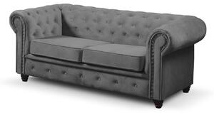 Pohovka Infinity Chesterfield II Tmavosivá