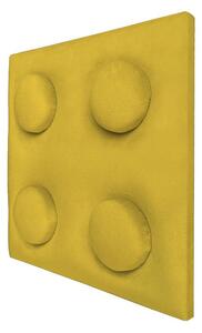 Čalúnený 3D panel LEGO 25x25cm Farebné prevedenie: Žltá