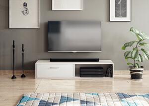 Moderný TV stolík Savana 140cm, biely