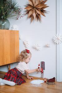 Dekoratívne dvierka pre vianočných škriatkov Nisse Door Red - set 5 ks