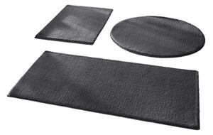 Tmavosivé kúpeľňové predložky v súprave 3 ks 50x90 cm – Mila Home