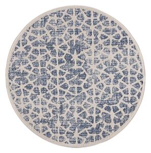 Dekorstudio Moderný okrúhly koberec ART 1271 modrý Priemer koberca: 200cm