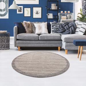 Dekorstudio Moderný okrúhly koberec ART 2231 béžový Priemer koberca: 200cm