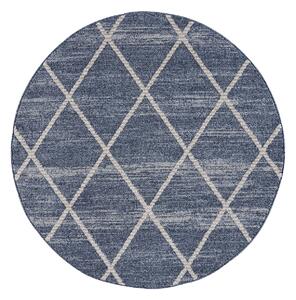 Dekorstudio Moderný okrúhly koberec ART 2646 modrý Priemer koberca: 200cm