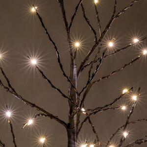 Nexos 64789 Dekoratívny LED svetelný strom s 32 LED, 40 cm - čierny