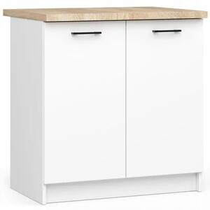 Kuchynská skrinka OLIVIA S80 2D - biela