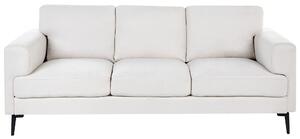 3-miestna pohovka svetlobéžové látkové čalúnenie železné nohy minimalistický štýl mid century modern
