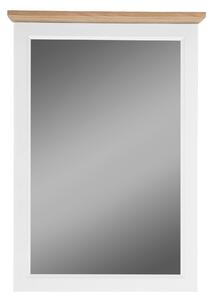 Zrkadlo VALLE biela matná/dub, šírka 60 cm
