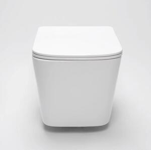 Rea RAUL - závesná WC misa 49x34 s pomaly-padajúcim sedátkom, biela, REA-C9660
