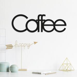 Wallity Nástenná kovová dekorácia COFFEE čierna