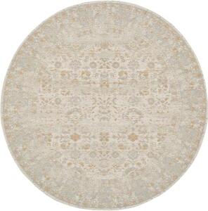 Okrúhly ženilkový koberec Loire, ručne tkaný