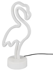 Stolná LED lampa FLAMINGO biela