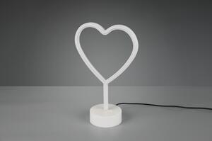 Stolná LED lampa HEART biela