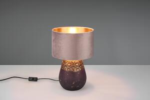 Stolná lampa KIRAN hnedá/ružová