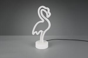 Stolná LED lampa FLAMINGO biela