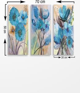 Wallity Súprava obrazov FLOWERS III 70 x 50 cm 3 kusy
