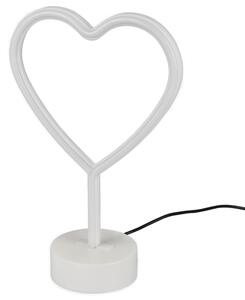Stolná LED lampa HEART biela