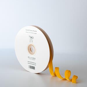 Sametová stuha 1 cm – Yellow (10 m)