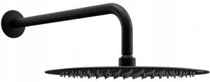 Mexen dažďová sprcha slim 25 cm s sprchovým ramenom, čierna - 79225211-70