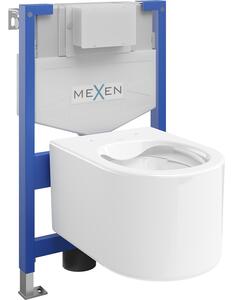 Mexen podomietkový WC systém Felix XS-F s WC misou Sofia, biela- 6803354XX00