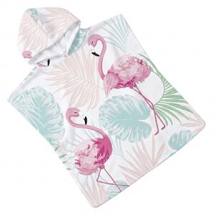 Detské pončo FLAMINGO farebné 60x120 cm