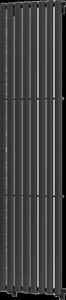 Mexen Oregon dekoratívny radiátor 1800 x 490 mm, 805 W, Čierna - W202-1800-490-00-70