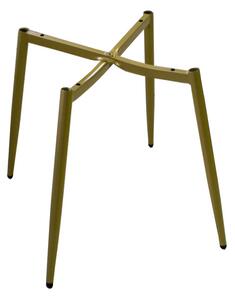 Dekorstudio Zamatová jedálenská stolička BELT svetlo sivá - zlaté nohy