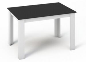 Jedálenský stôl Kraz 120 Farba: Biela / čierna