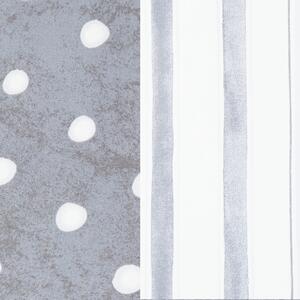 Posteľná bielizeň BODKY 2 sivá, 80x80 a 135x200 cm