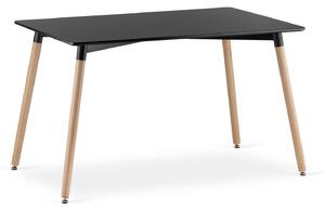 Jedálenský stôl ADRIA 120x80 cm - buk/čierna