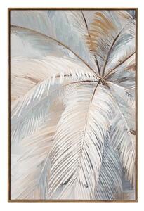 Dekorstudio Ručne maľovaný obraz na plátne s motívom palmového listu 60x90cm - krémový