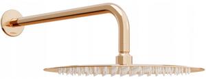Mexen dažďová sprcha slim 25 cm s sprchovým ramenom, zlatoružová - 79225211-60