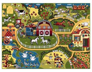 Detský koberec KOLIBRI farma, 120x170 cm