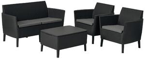 TERASOVÁ SEDACIA SÚPRAVA, 8-dielne, plast, textil Ambia Garden - Záhradné zostavy