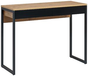 PÍSACÍ STÔL, čierna, farba duba, 101.6/40/76 cm MID.YOU - Online Only kancelárie, Online Only