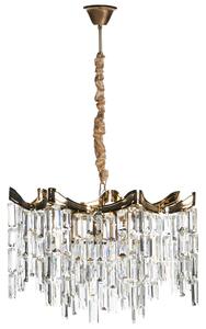 Luster zlatý železo akrylové umelé kryštály vrstvený dizajn elegantný glamour štýl