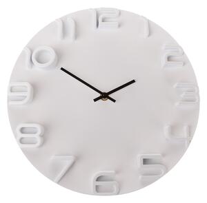 Nástenné hodiny METALLIC biela, ⌀ 31 cm