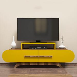 ASIR TV stolík ROSE orech žltý