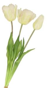 Kytice 3ks bílých realistických tulipánů Tulips - 45 cm - daan kromhout