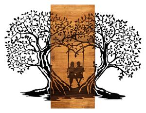 Hanah Home Nástenná dekorácia Agac stromy orech/čierna