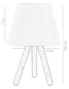 ASIR Stolná lampa 203- B- WOOD béžová prírodná