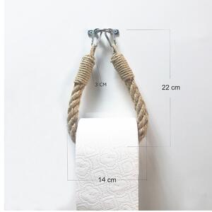 Držiak na toaletný papier BORU lano/kov