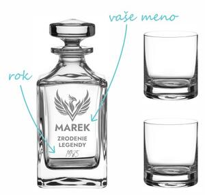 Pieskovaný whisky set Fenix ​​(1+2)