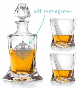 Pieskovaný whisky set Apollon (1+2)