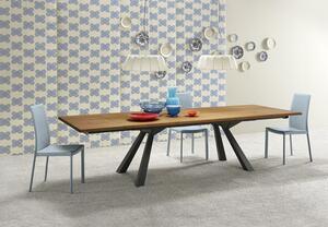 ZEUS dizajnový rotahovací jedálenský stôl dyha