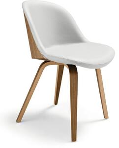 DANNY S L dizajnová stolička kombinácia čalúnenie dyha
