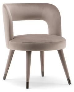 HOLLY dizajnové stolička PO čalunené nohy s kovovou špičkou