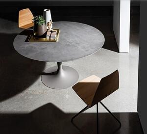 FLUTE dizajnový stôl kruhový keramika rôzne prevedenia