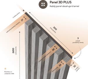 Lamely 3D Stenová lamela 3D PLUS - Lamela Zelená matná + MDF doska Betón svetlý